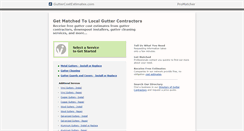 Desktop Screenshot of guttercostestimates.com