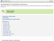 Tablet Screenshot of guttercostestimates.com